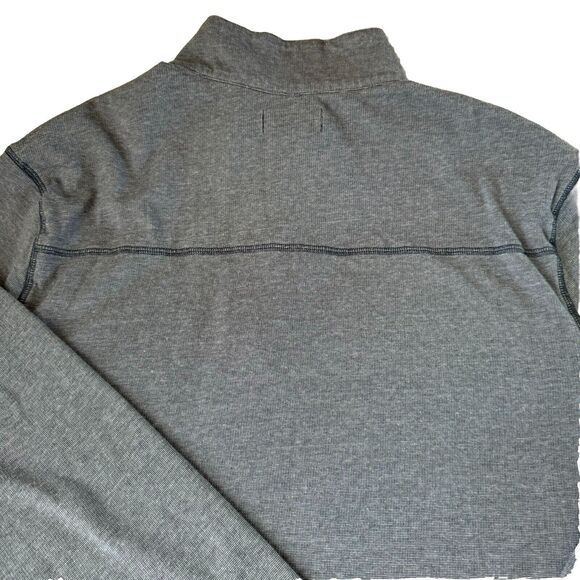 Ocean + Coast 1/4 Zip Long Sleeve Pullover Mens Heather Blue Soft Size XL - Picture 12 of 12